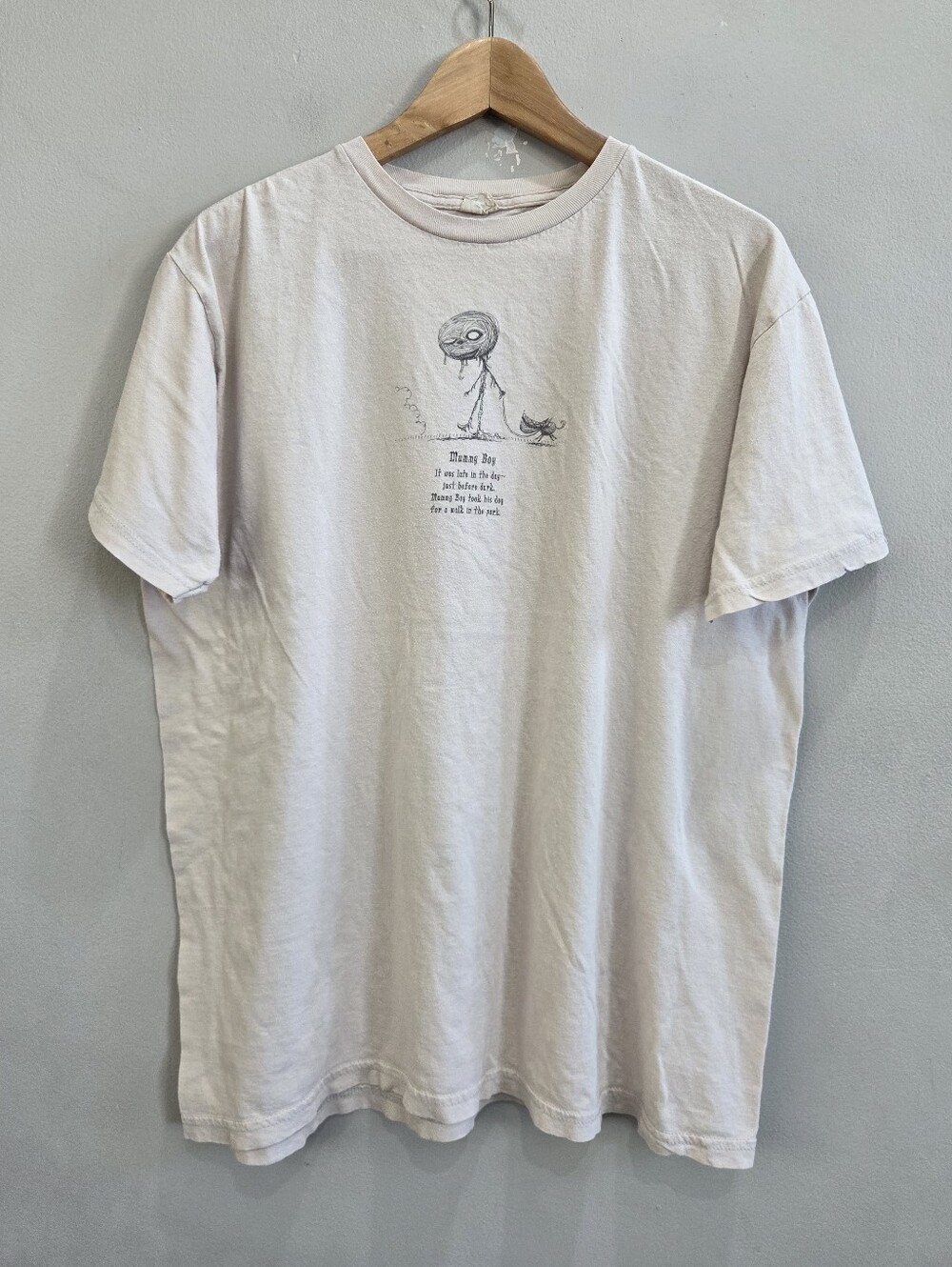 Vintage Y2K Tim Burton Mummy Boy Dog Graphic Shirt Men's Size XL